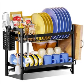 MAISITOO Egoutoire Vaisselle Cuisine à 2 Niveaux