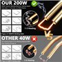 ZQEJEFD 200W Soudure Plastique, 2 en 1 Kit de Reparation Souder Plastique avec 1000Pcs 6 Types Agrafes,Soudeuse Plastique Machin