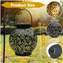 BGIUSQF Lanterne Solaire Exterieur 2 Pièces Lanterne Solaire Exterieur Jardin LED Decorative Lampe Solaire Exterieur Suspendre/ 