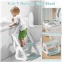 JEDWKFA Reducteur Toilette Enfant, Toilette Enfant, Rehausseur Toilette Enfant, Reducteur Toilette Enfant avec Marche, Pliable, 
