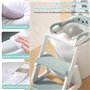 JEDWKFA Reducteur Toilette Enfant, Toilette Enfant, Rehausseur Toilette Enfant, Reducteur Toilette Enfant avec Marche, Pliable, 