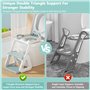 JEDWKFA Reducteur Toilette Enfant, Toilette Enfant, Rehausseur Toilette Enfant, Reducteur Toilette Enfant avec Marche, Pliable, 