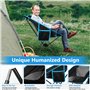 GUHAOOL Chaise de Camping Pliable, Chaise Pliante Portable Légère avec Sac de Transport, Charge Maximale 120kg, Ultra Légère Cha