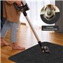 EUZLABBY 105×120cm Tapis Chaise de Bureau,Noir Tapis de Sol Bureau Tissu,épaisseur 5.5 mm, antidérapant,Tapis de Protection en c