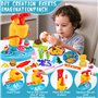 NLMWTI 24 Pots Pâte à Modeler, 98 Pièces Accessoire Pate a Modeler pour Enfants, Machine à Glace Machine à Burger Pâte À Modeler