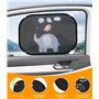 Zaxiva Pare Soleil Voiture Bébé, 2PCS Pare Soleil Voiture Enfant Protection Solaire et UV avec 8 Ventouses, Universel Voiture Pa