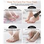 Zaxiva Rapeuse Pieds Électrique avec 3 Rouleaux de Remplacement, Râpe Pied Rechargeable, Ponceuse Pieds Electrique, 18 Pieces Ki