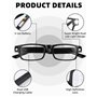 Lunettes Grossissantes 300% avec Lumière,Lunettes de Lecture,Lunette Loupe Grossissante LED Eclairante Rechargeable,Rechargeable