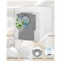 Tixexo Kit d'accessoires pour Roborock S8 MaxV Ultra Aspirateur, 2 Brosses Principales, 4 Filtres HEPA, 4 Chiffons de Nettoyage,