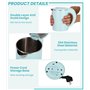 Hixava 600ML Petite Bouilloire Électrique 600W Bouilloire Portable Mini Bouilloire de Voyage en Acier Inoxydable Rapide Bouillir