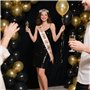 BOOMTOP 40ans Anniversaire Décoration Écharpe Joyeux Anniversaire Miss 40 ans et Couronne Diamant Strass Femme Tiare de Couronne
