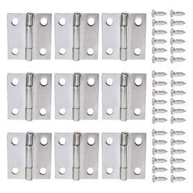 ALLNICE 30 Pièces 1 Pouces Pliant Butt Charnières Connecteurs En Acier Inoxydable Mini Home Meubles Quincaillerie Armoire Placar