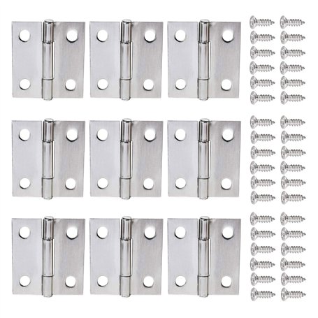 ALLNICE 30 Pièces 1 Pouces Pliant Butt Charnières Connecteurs En Acier Inoxydable Mini Home Meubles Quincaillerie Armoire Placar