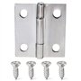 ALLNICE 30 Pièces 1 Pouces Pliant Butt Charnières Connecteurs En Acier Inoxydable Mini Home Meubles Quincaillerie Armoire Placar