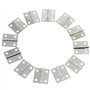 ALLNICE 30 Pièces 1 Pouces Pliant Butt Charnières Connecteurs En Acier Inoxydable Mini Home Meubles Quincaillerie Armoire Placar