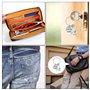 DECARETA Porte-clés Pendentif Lettrage Créatif avec des Mots Personnalisé pour papa et Outils de Réparation en Alliage Keychains