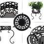 SUMNACON 1 support de plante en métal noir (plante non incluse)