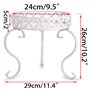 SUMNACON 1 support de pot de fleurs en métal pour intérieur et extérieur, blanc (plante non incluse)