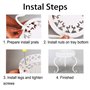 SUMNACON 1 support de pot de fleurs en métal pour intérieur et extérieur, blanc (plante non incluse)