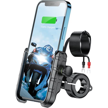 KEWIG Support de téléphone pour moto USB QC 3.0 36 W