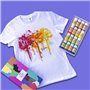 Nazca Colors Peinture Textile Permanent pour Tissu et Cuir - 16 x 30ml - Acrylique idéal pour Peindre Vêtements, T-shirts, Chaus