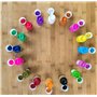 Nazca Colors Peinture Textile Permanent pour Tissu et Cuir - 16 x 30ml - Acrylique idéal pour Peindre Vêtements, T-shirts, Chaus