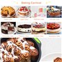 Moule Gateau Silicone Rond 25cm, 9 Pouces Antiadhésif Moule à Gateau Réutilisable, Dégagement Rapide Moule Silicone Patisserie R
