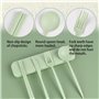 2 pièces couvert plastique reutilisable, kit couvert camping, vaisselle couverts pique nique, set couverts de table pour le voya