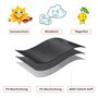 Housse transat suspendu, 600D Housse bain de soleil suspendu Iimperméable, Coupe-Vent, Anti-UV - Noir