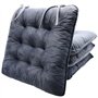 YUNSHANGHE Lot de 4 Coussins de Chaise Lavables en Velours Cristal - 40 x 40 cm - Doux - Pour Bureau