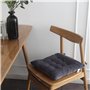 YUNSHANGHE Lot de 4 Coussins de Chaise Lavables en Velours Cristal - 40 x 40 cm - Doux - Pour Bureau, Ordinateur, Jardin, Cuisin