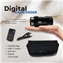 Genius Tech Caméscope numérique 4K 42 MP avec écran LCD de 3", zoom numérique 18x pour adultes, enfants, adolescents, débutants