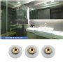 YINETTECH Lot de 8 rouleaux de porte de douche avec rainures en V 19 mm et roues avec vis M4