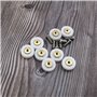 YINETTECH Lot de 8 rouleaux de porte de douche avec rainures en V 19 mm et roues avec vis M4