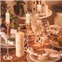 CAUTIOUS 3PCS Chandelier Bougeoir Doré 19/22/24,8cm, Chandelier Or Porte Bougie Bougeoir Mariage Bougeoir Decoratif Chandelier d