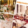CAUTIOUS 3PCS Chandelier Bougeoir Doré 19/22/24,8cm, Chandelier Or Porte Bougie Bougeoir Mariage Bougeoir Decoratif Chandelier d