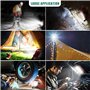 HYCHIKA Projecteur LED Chantier 50W - Éclairage de Chantier Puissant et Étanche IP65,Lumière Blanche 6500K, 5500 Lumens avec Pri