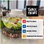 Table'Colors Pack de 6 Saladiers Réutilisables 4,5 L avec 6 Couvercles - Fabriquée en France - Dur transparent et recyclable - I