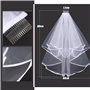 Accessoire EVJF Écharpe Future Mariée Voile Blanc Couronne Serre-tête Or Rose Kit Enterrement de Vie de Jeune Fille pour Fête EV