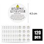 120 Étiquettes Autocollantes pour Bougies Artisanales 4.5cm Étiquettes Adhésives Rondes pour Étiquetage des Bougies