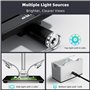 Andonstar Microscope numérique HDMI 4K 60FPS 10,1" pour soudure, enregistrement audio vidéo UHD 64 MP 3840p, microscope électron