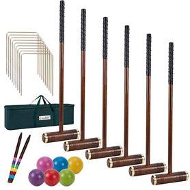 SpexDarxs Jeu de croquet pour 6 joueurs