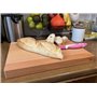 efo Grande Planche à Découper Rustique en Bois Dur pour le Service et la Découpe– Grosse Bloc à Découper - Taille 40x30x4cm