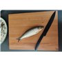 efo Grande Planche à Découper Rustique en Bois Dur pour le Service et la Découpe– Grosse Bloc à Découper - Taille 40x30x4cm