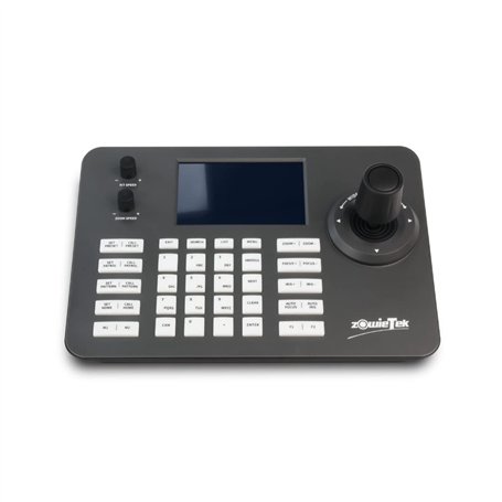 zowietek Clavier IP PTZ Nouvelle génération Contrôleur réseau | Joystick 4D avec POE | Écran LCD 5 Pouces | Décodage H.264 et H.