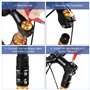 Jubaopen Rehausse Potence VTT, Potence de Guidon en Alliage d'Aluminium Rallonge Potence VTT Fourche Bicyclette Étendre Riser po