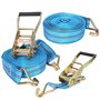 LOLYSIC Lot de 2 sangles d'arrimage à cliquet 13333 LBS 13333 LBS incassables avec cliquet 10 m