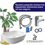 UTENSILIFY, Robinet de lavabo, robinet de salle de bain, robinets mitigeur lavabo en laiton chromé, robinetterie de salle de bai