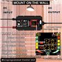 Iriisy Onduleur 12 V 220 V 6000W Convertisseur de Transformateur avec 2 Ports USB 2,1 A pour Voiture Camion