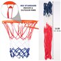 daricowathX Panier de Basket de Remplacement avec Anneau et Filet Multicolore pour Convient pour Terrain de Basketball et Maison